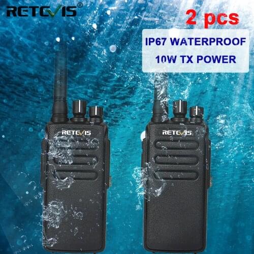 DMR Radio Digital Walkie Talkie Waterproof IP67 Retevis RT81 2 PCS UHF Two-Way Radio Transceiver for Farm Factory Warehouse