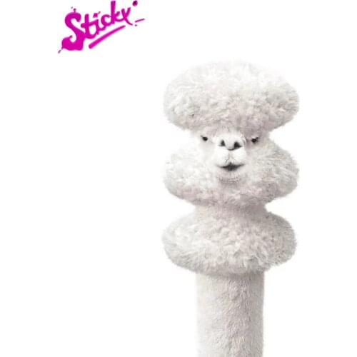 Super Funny 3D Cute Alpaca Baby Car Sticker Decal Decor Cover Scratches Waterproof Motorcycle Off-road Laptop Trunk Guitar PVC