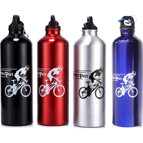 750ml Bicycle Kettle Mountain Road Bike Cycling bottle Sports Aluminium Alloy Water Cup Portable Squeezing Water Cup Leakproof
