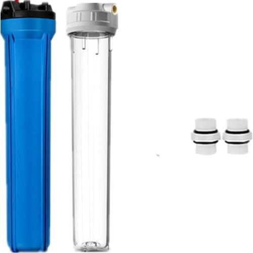 High quality food grade 20 inch 1/2 3/4 filter water filter housing filter cartridge transparent front filter for running water