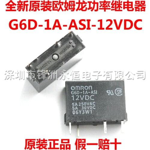 10 Free Shipping relay G6D-1A-ASI-12VDC G6D-1A-ASI-DC12V G6D-1A-ASI-12V relay