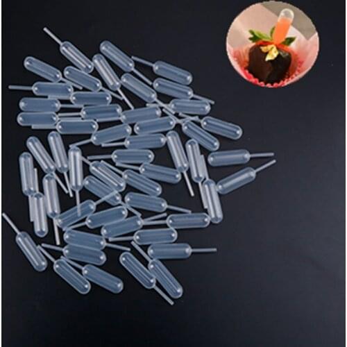 100pcs Plastic Squeeze 4ml Transfer Pipettes Dropper Mayitr Disposable Pipettes For Strawberry Cupcake Ice Cream Chocolate