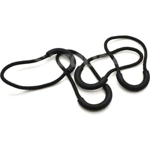 200pcs/pack Zipper Pulls Cord Rope Ends Lock Zip Clip Buckle Black For Paracord Accessories/ Backpack/Clothing
