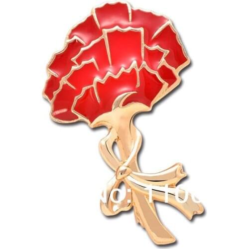 Free shipping)New Hot Jewelry 2019 Carnation Flower Brooch For Mothers Day
