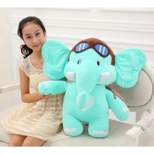 Big lovely plush green elephant toy new cartoon flying elephant doll gift about 75cm 0224