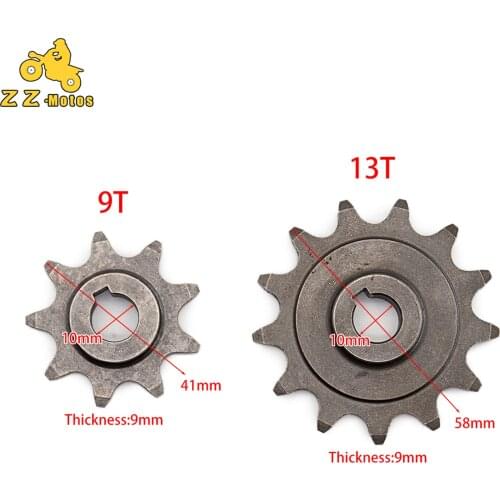 Bike Chainring Universal 9 Teeth 13 Teeth Pinion Gear Motor Bicycle Chain Wheel 13 Teeth Sprocket for Ordinary Bicycle parts