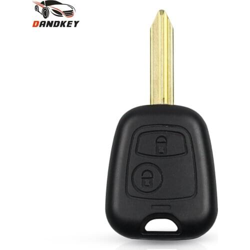 Dandkey Replacement Remote Car Key Case For Citroen C1 C2 C3 Saxo Xsara Picasso Berlingo Uncut Blade 2 Buttons Key Shell
