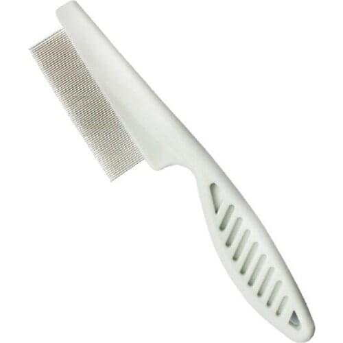 Hot 2021 New 1PC Cat Dog Metal Nit Head Hair Lice Comb Fine Toothed Flea Flee Handle For Pet Home Pet Animal Care Comb
