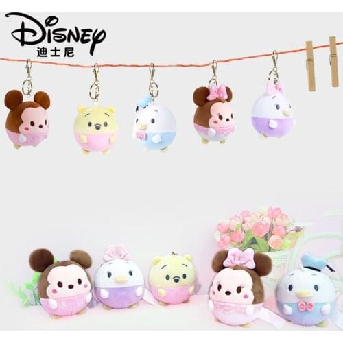 Disney Cartoon Plush Pendant Toy Cute Mickey Minnie Donald Duck Daisy Plush Toys Backpack Pendant Plush Pendant Gifts for Kids