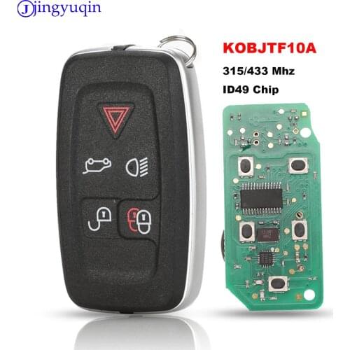 Jingyuqin 315/433Mhz 5B Remote Control Key Fob For Land Rover LR4 Range Rover Evoque Sport KOBJTF10A Original Remote Control Key