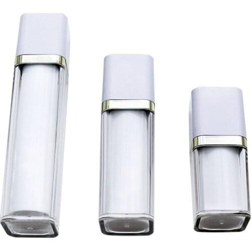 15ML 30ML 50ML Airless Pump Bottle Acrylic Skincare Cosmetic Container Refillable Emulsion Lotion Press Pump Airless Bottle