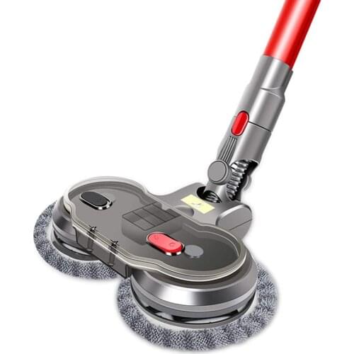 HOT！-Electric Cleaning Mop Head for Dyson V7 V8 V10 V11 Cordless Vacuum Cleaner Wet & Dry Mop Cleaning Head with Water Tank