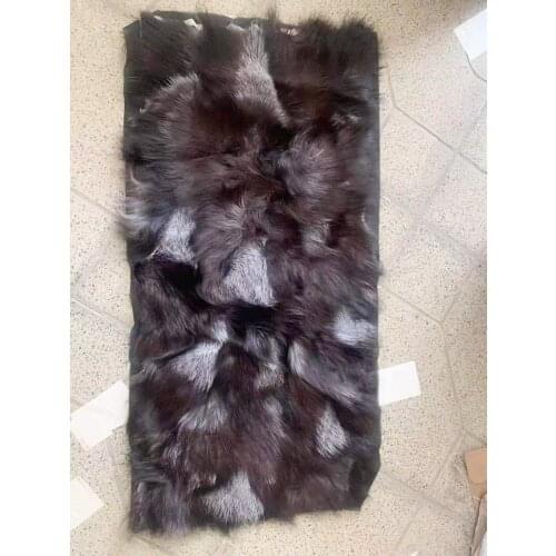 New Natural real genuine fox Fur Blanket leather Soft plate Mattress Clothing fabric Plates material
