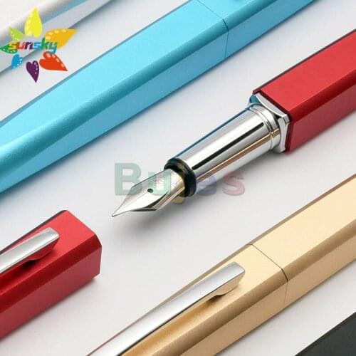 Original KACO SQUARE F-tip 0.5mm Adult calligraphy high grade business office stationery signature pen High grade aluminum box