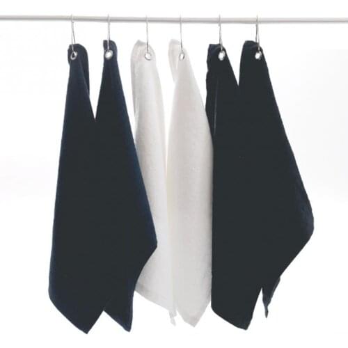 40*32cm Golf Towel with Hook Hand Towel Cotton Soft Towels Drop Ship