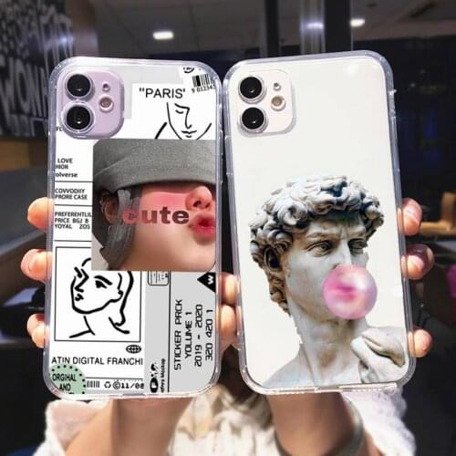 Zororong Monla Lisa Art Painting Transparent Phone Case For iPhone 12 Mini 11 Pro XS Max X XR 7 8 Plus