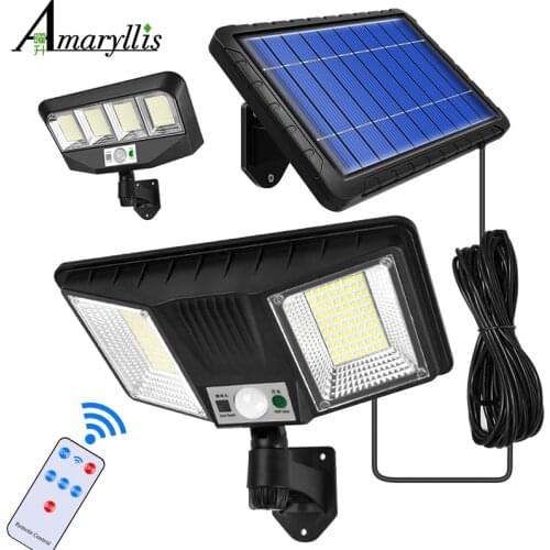 Split Solar Wall Lamp LED Rotatable Outdoor Indoor Waterproof Solar Light With Body induction Bright Lighting For Courtyard