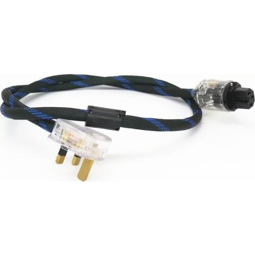 HI End Power Cord CD amplifier amp Power Plug Cable HIFI AC Mains Power Cable Power line UK Plug hifi Power cord
