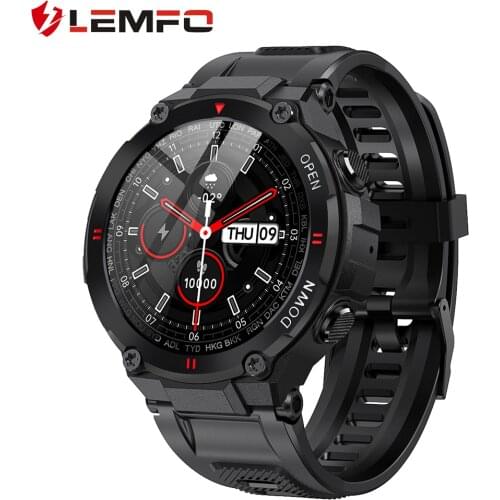 LEMFO Smart Watch Men Sport Support Bluetooth Call 2021 New Music Control Alarm Clock Reminder Smartwatch for Android Phone