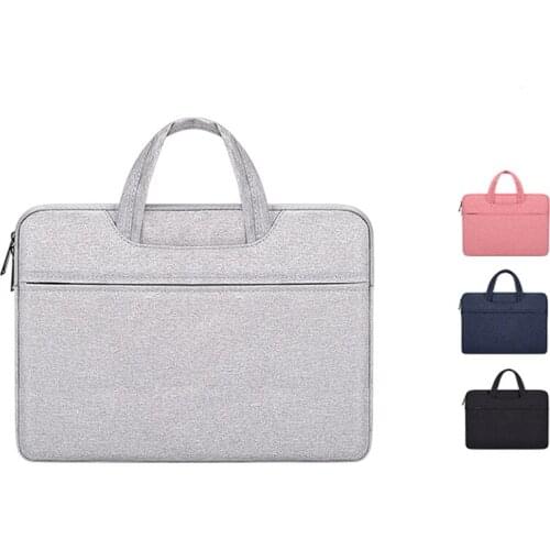 3 PCS Laptop Sleeve Bag Handbag Hand-held Briefcase Compatible with 13.3 14.1-15.4 15.6 Inch Notebook Waterproof Wholesale X2