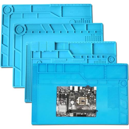 Heat resistant soldering mat anti static silicone mat magnetic silcone pad working station for PCB phone soldering repairs