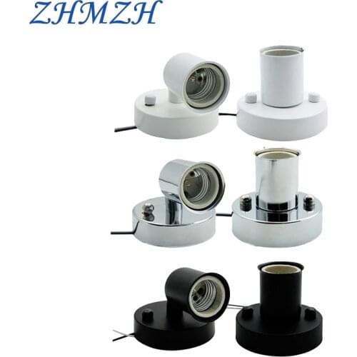 ZHMZH Universal 180 Degree Steering E14 E27 Lamp Holder High temperature resistant ceramic screw Lamp Base