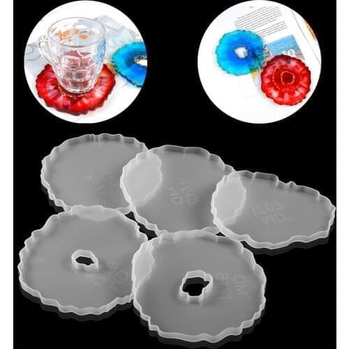 Wavy Lace Tea Coaster Silicone Mold For DIY Crystal Epoxy Molds Resin Wine Glass Coaster Table Home Decoration Jewelry Making