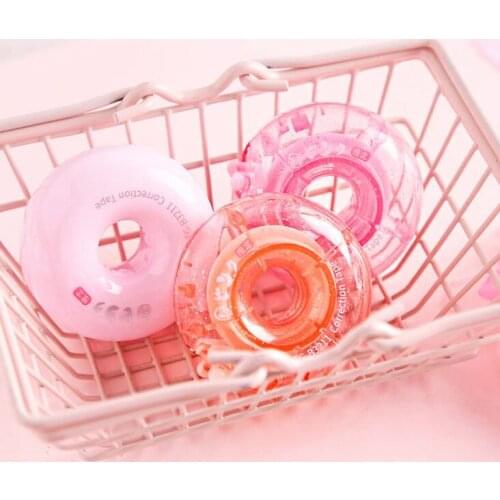 1PC Doughnut Design Kawaii Corrector Tape Practical Convenient Correction Tapes Stationery School Office Supply(ss-757)