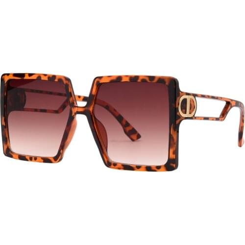 2021 Letter D Style Sun Glasses for Men Women Outdoor UV400 Goggles Brand Design Classic Square Sunglasses