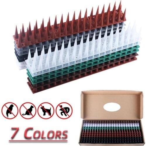 6/12pcs Plastic Bird and Pigeon Spikes Anti Bird Anti Pigeon Spike for Get Rid of Pigeons and Scare Birds Pest Control