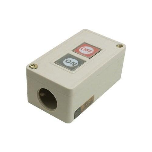 AC 250V 3A 2 Screw Terminals Momentary Pushbutton Switch