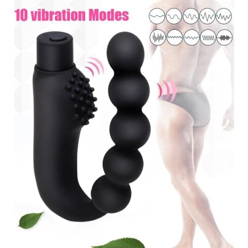 10 Vibrating Male Anal Plug Prostate Massager Butt Plug Gay Couple G spot Vibrator Adult Sex Toys for Men Women