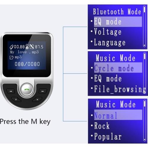 In-Car Bluetooth Hands Free MP3 Player/Phone to Radio FM Transmitter BT39 Car Wireless MP3 3.1A Car Charger