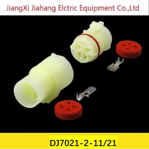 Free shipping 200sets DJ70419-6.3-11/21 4Pin 6.3mm AMP Car Electrical Wire Connectors for VW,BMW,Audi,Toyota,NISSAN
