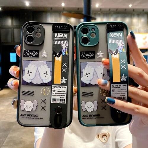 Print Phone Case For iphone 12 11 Pro Max 12mini SE 2020 XR 7 8 TPU Women Men iphone case with Bracket Accessories