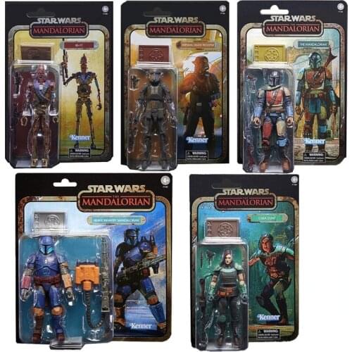 Hasbro Star Wars The Mandalorian Cara IG11 Heavy Mandalorian Death Trooper Anime Action Figures Model Toys Birthday Gift 15CM