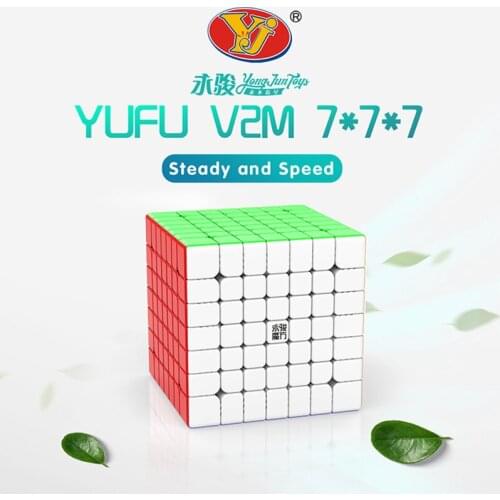 YJ Yufu V2M Magnetic Speed 7x7 Cubes Puzzle Professional cube YJ Yufu Magnets Stickerless Educational Toys For Gift