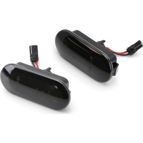 2 PCS Dynamic Smoked Lens Front Mudguard LED Side Marker Light IP67 Waterproof Car Styling