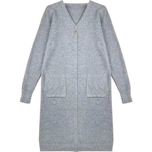 Spring Newly Women Cardigans 2021 Fashion Slim Ladies Knitted Sweater Long Sleeve Buttons Sweater Casual long knitted cardigan