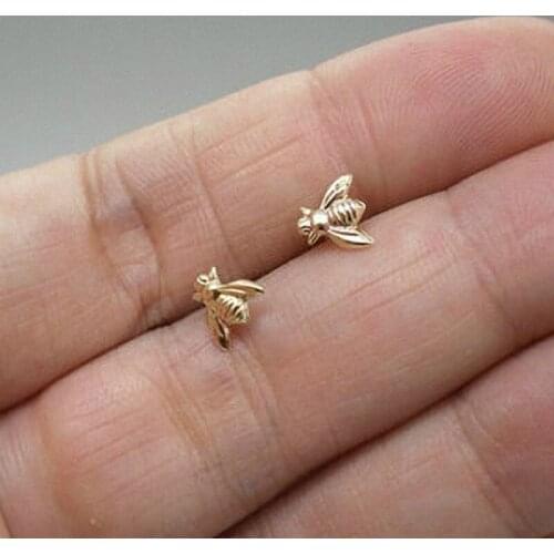 Korean Earrings Fashion Jewelry Small Bee Earrings For Women Accessories Wedding Earing Oorbellen Stud Earrings Wholesale