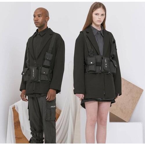 Kanye Chest Rig Hip Hop Streetwear Functional package Military Tactical Chest Bag Cross Waist Soulder Bag Kanye West fashion