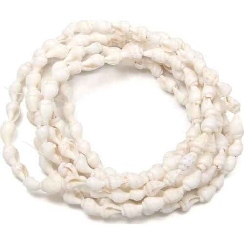 6-9mm Natural Shell Beads Loose Spacer Conch Shell Bead for Diy Women Bracelet Necklace Jewelry Making Accessories