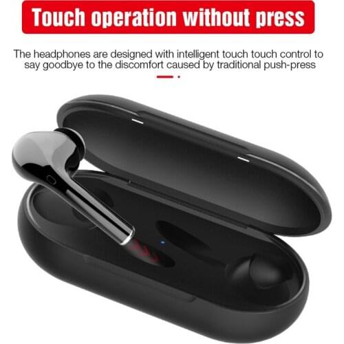 TWS V5.0 Bluetooth Earphone Touch Control Sports Headset True Wireless Bass Sound Earbuds for iPhone Samsung Xiaomi Huawei