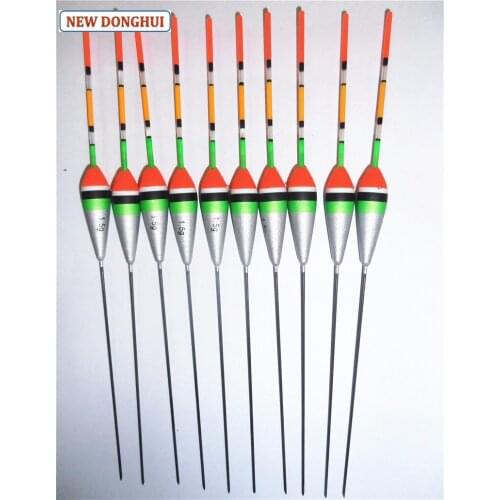 Newdonghui 10pcs/Lot Siler Grey Fishing Float Fishing Bobber 0.5G 1.0G 1.5G 2.0G Buoyancy Oem Factory Store 201111