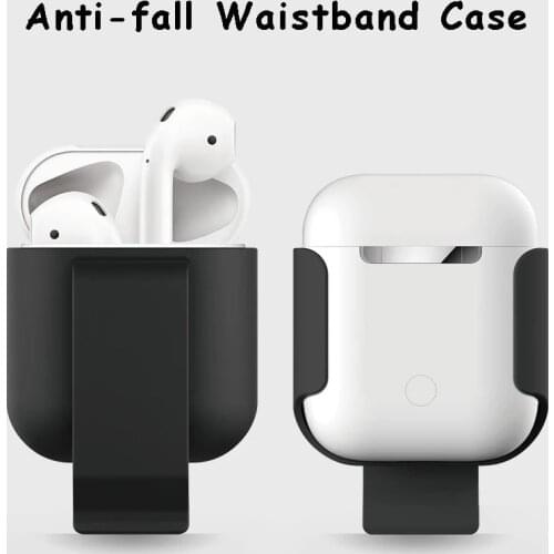 NEW Hanging On Waist Earphone For AirPods 1/2 Case Strap Earphones Storage Sleeve Wireless Earbuds Holder For Air Pods 1/2