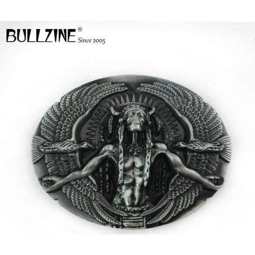 Bullzine wholesale zinc alloy belt buckle cowboy jeans gift belt buckle pewter finish FP-03279-1 for 4cm width belt