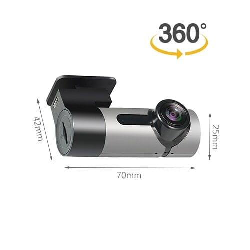 1080P Mini Type 360 Degree Panoramic 128G Max. Car Dash Cam DVR Car Recorder Car Tachograph With Wifi
