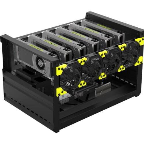 Mining Rig Frame Open Air Mining Frame Rig Case 6GPU ETH BTC Ethereum Veddha Minercase T2/T3 Edition