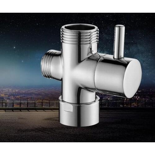 Bathroom Toilet Bidet 3/4'' 1/2'' T-adapter Shower Diverter Valve Shower Faucet 304 Stainless Steel Tee Connector Shattaf Valve