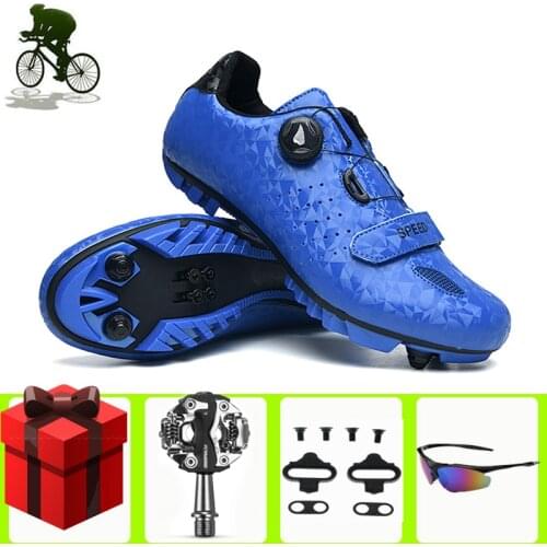 Self-locking Cycling Shoes Men Sneakers Women SPD Pedals Sapatilha Ciclismo Mtb Bicycle Shoes Mountain Triathlon Bike Sports